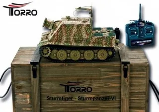 Радиоуправляемый танк Torro Sturmtiger Panzer 2.4GHz 1:16 (зеленый) TR1111700300 — фото 19