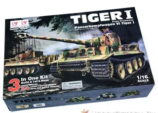 Набор для сборки радиоуправляемого танка Taigen German Tiger I "Тигр" 3-in-1 1:16 KIT — фото 3