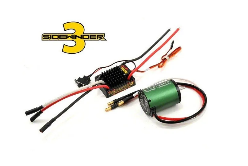 Электромотор + регулятор оборотов бесколлекторный Castle Creations Sidewinder SV3 1/10 4600kV