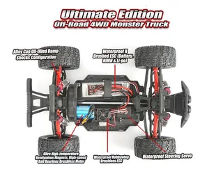 Радиоуправляемая модель Remo Hobby MMAX RH1035 4WD 1:10 Brushless — фото 17