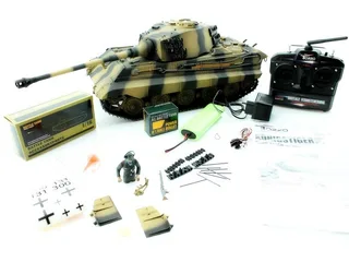 Torro King Tiger (башня Henschel) 1/16 2.4G, ИК-пушка, деревянный ящик — фото 18