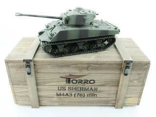 Танк Torro Sherman M4A3 76mm, 1/16 2.4G, ВВ-пушка, деревянный ящик TR1114213060