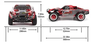 Радиоуправляемый шорт-корс трак Remo Hobby Truck 9emu 4WD RTR масштаб 1:8 2.4G — фото 5