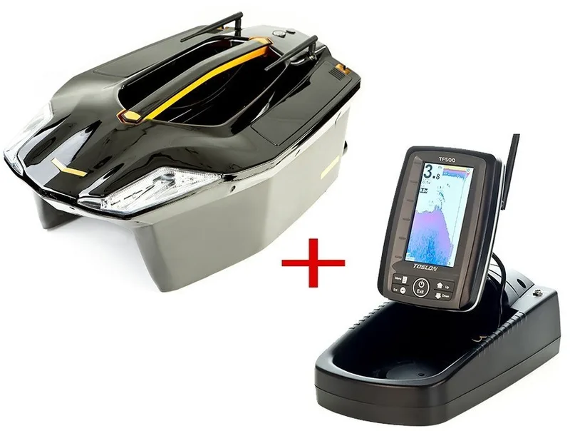 Кораблик для прикормки Carpboat Toslon Xboat 730 + Эхолот TF520