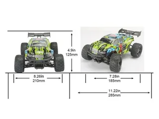 RH1665 Remo Hobby SEVOR Brushless 4WD 2.4G 1/16 RTR + Li-Po и З/У — фото 19
