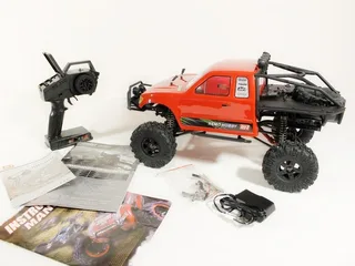 Р/У краулер Remo Hobby Trial Rigs Truck 4WD 2.4G 1/10 RTR (красный кузов) + NiMh и З/У — фото 11