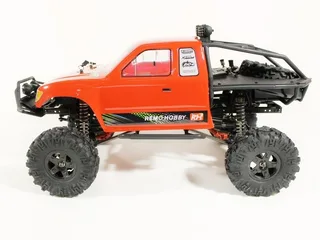 Р/У краулер Remo Hobby Trial Rigs Truck 4WD 2.4G 1/10 RTR (красный кузов) + NiMh и З/У — фото 2