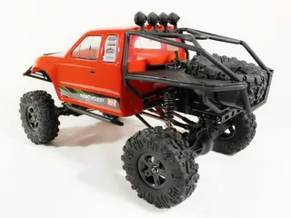 Р/У краулер Remo Hobby Trial Rigs Truck 4WD 2.4G 1/10 RTR (красный кузов) + NiMh и З/У — фото 3