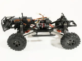 Р/У краулер Remo Hobby Trial Rigs Truck 4WD 2.4G 1/10 RTR (красный кузов) + NiMh и З/У — фото 5