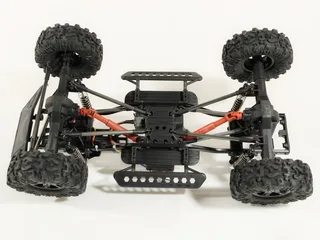 Р/У краулер Remo Hobby Trial Rigs Truck 4WD 2.4G 1/10 RTR (красный кузов) + NiMh и З/У — фото 8