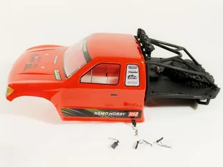 Р/У краулер Remo Hobby Trial Rigs Truck 4WD 2.4G 1/10 RTR (красный кузов) + NiMh и З/У — фото 9