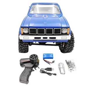 Внедорожник синий 1/16 электро - RC Military Truck Buggy Crawler PRO WPLC-24-Blue — фото 13