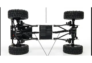 Внедорожник синий 1/16 электро - RC Military Truck Buggy Crawler PRO WPLC-24-Blue — фото 17