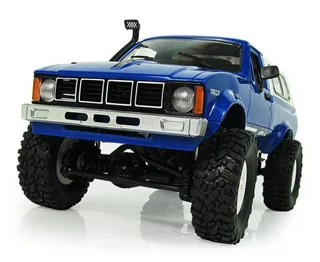 Внедорожник синий 1/16 электро - RC Military Truck Buggy Crawler PRO WPLC-24-Blue — фото 4