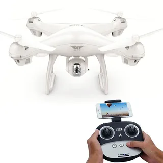 Квадрокоптер - SJRC S70W 5G белый (GPS, 5G FPV, камера 1080p, дальность передачи изображения: 400 м)