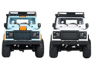 Радиоуправляемая машина MN MODEL американский внедорожник Defender D90 (серебристый) 4WD 2.4G 1/12 RTR MN-99S — фото 2