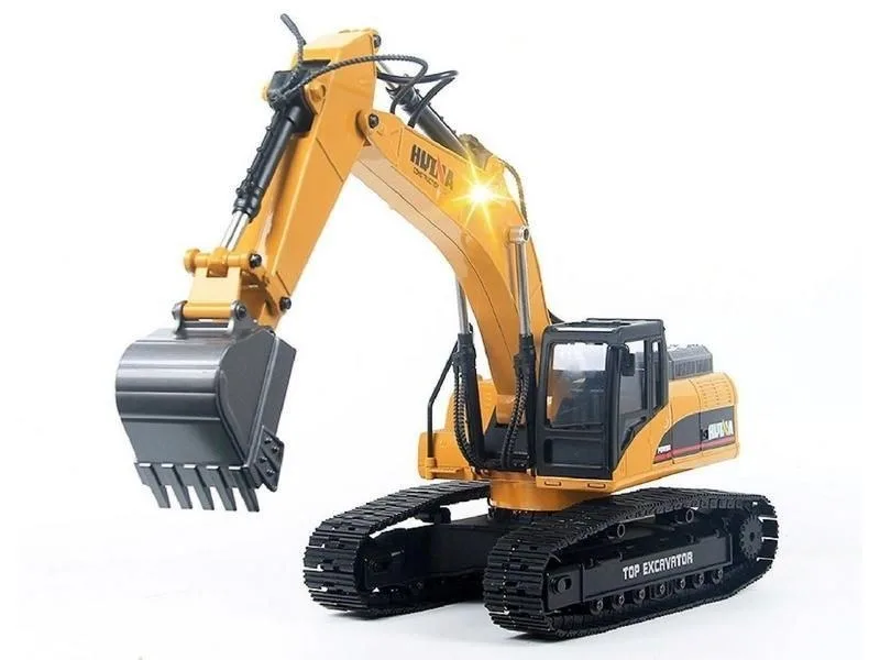 Радиоуправляемый экскаватор HUI NA TOYS 2.4G 23CH 1/14 RTR + Li-Po и З/У HN1580