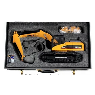 Радиоуправляемый экскаватор HUI NA TOYS 2.4G 23CH 1/14 RTR + Li-Po и З/У HN1580 — фото 12