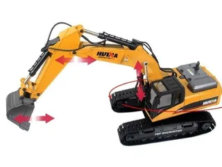 Радиоуправляемый экскаватор HUI NA TOYS 2.4G 23CH 1/14 RTR + Li-Po и З/У HN1580 — фото 4