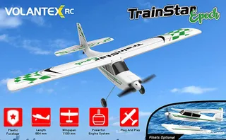 Радиоуправляемый самолет Volantex RC TrainStar Epoch 1100мм Brushless 2.4G LiPo RTF with Gyro — фото 5
