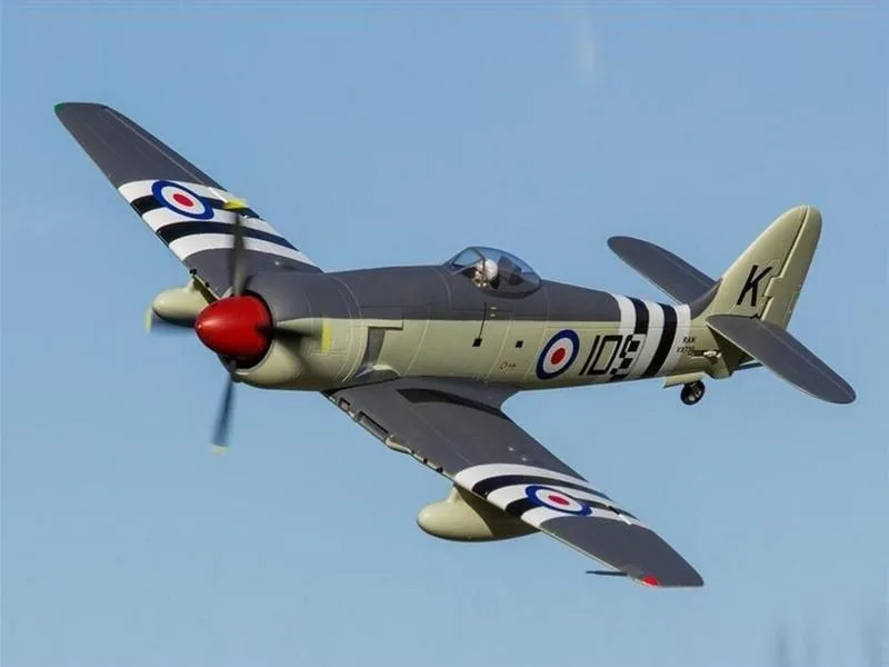 Радиоуправляемый самолет Top RC SEA FURY зеленый 1200мм PNP top072B