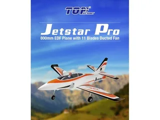 Радиоуправляемый самолет Top RC Jet Star Pro оранжевый 800мм импеллер 64мм 2.4G 4-ch LiPo RTF top089C — фото 2