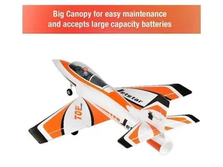 Радиоуправляемый самолет Top RC Jet Star Pro оранжевый 800мм импеллер 64мм 2.4G 4-ch LiPo RTF top089C — фото 3
