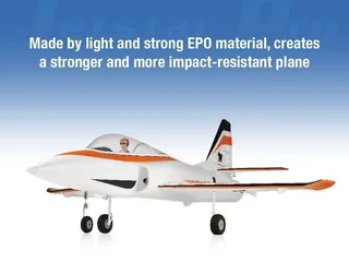 Радиоуправляемый самолет Top RC Jet Star Pro оранжевый 800мм импеллер 64мм 2.4G 4-ch LiPo RTF top089C — фото 4