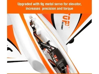 Радиоуправляемый самолет Top RC Jet Star Pro оранжевый 800мм импеллер 64мм 2.4G 4-ch LiPo RTF top089C — фото 7