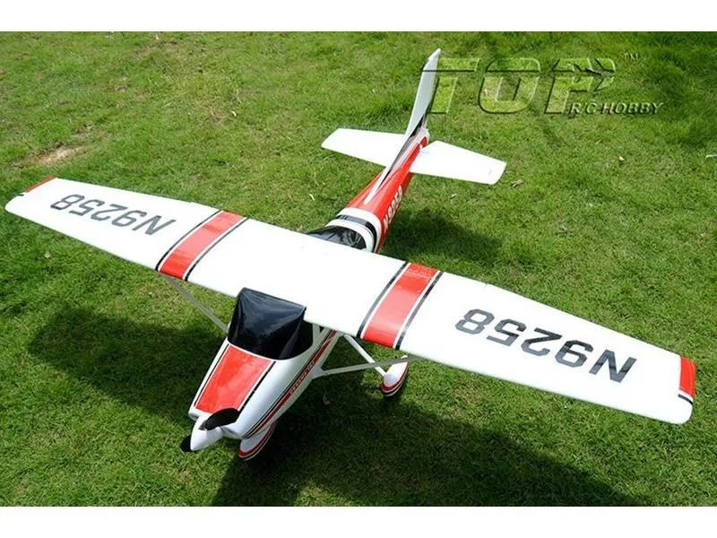 Радиоуправляемый самолет Top RC Cessna 182 500 class красная 1410мм 2.4G 4-ch LiPo RTF top056C
