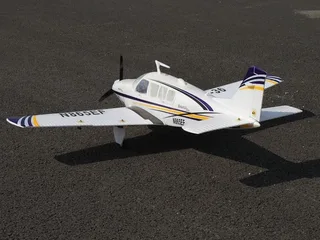 Радиоуправляемый самолет Top RC ST Beechcraft Bonanza A36 фиолетовый 1280мм (шасси) PNP top086B — фото 3