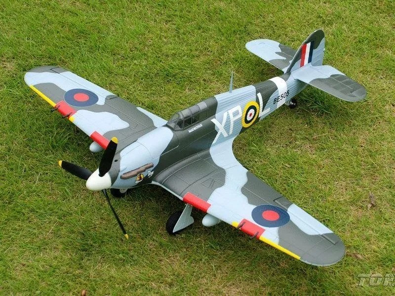 Радиоуправляемый самолет Top RC Hurricane зеленый 750мм 2.4G 4-ch LiPo RTF top013C