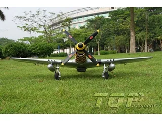 Радиоуправляемый самолет Top RC P-51D 750мм желтый 2.4G 4-ch LiPo RTF top017C — фото 5