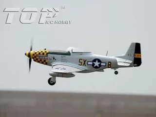 Радиоуправляемый самолет Top RC P-51D 750мм желтый 2.4G 4-ch LiPo RTF top017C — фото 9