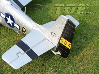 Радиоуправляемый самолет Top RC P-51D синий 750мм 2.4G 4-ch LiPo RTF top018C — фото 2