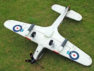 Радиоуправляемый самолет Top RC Hurricane Pro зеленый 750мм flight controller PNP top013D — фото 10