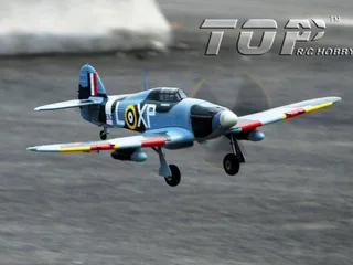 Радиоуправляемый самолет Top RC Hurricane Pro зеленый 750мм flight controller PNP top013D — фото 4