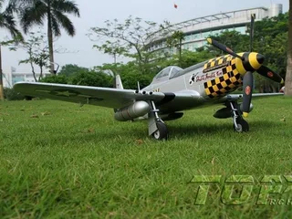 Самолет Top RC P-51D Pro желтый 750мм flight controller PNP top017D