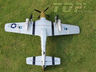 Радиоуправляемый самолет Top RC P-51D Pro желтый 750мм flight controller PNP top017D — фото 10