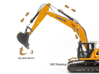 Радиоуправляемый экскаватор с гидравлической системой HUI NA TOYS 2.4G 22CH 1/16 RTR HNK336GC — фото 10