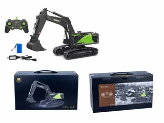 Радиоуправляемый экскаватор HUI NA TOYS 2.4G 22CH 1/14, зеленый RTR HN1593 — фото 4