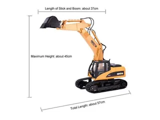 Радиоуправляемый экскаватор HUI NA TOYS 2.4G 15CH 1/14 RTR HN1550 — фото 9