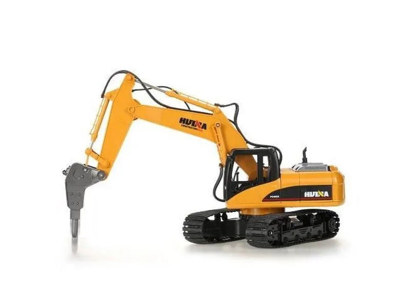Радиоуправляемый экскаватор c отбойным молотом HUI NA TOYS 2.4G 16CH 1/14 RTR HN1560