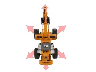Радиоуправляемый экскаватор HUI NA TOYS 2.4G 6CH 1/18 RTR HN1530 — фото 8