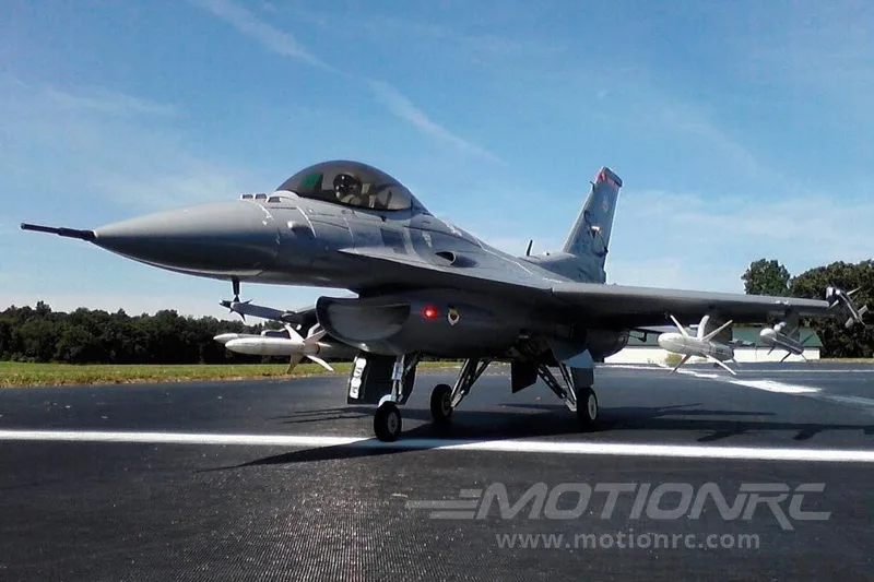 Радиоуправляемая модель самолета FreeWing F-16C KIT Plus (90мм) FJ30611K+