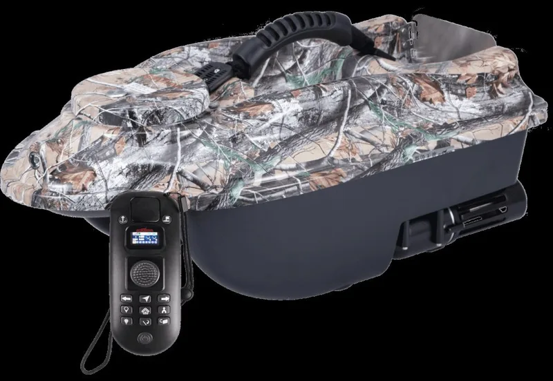 Прикормочный кораблик с GPS для рыбалки ACTOR GPS Camo BM7404