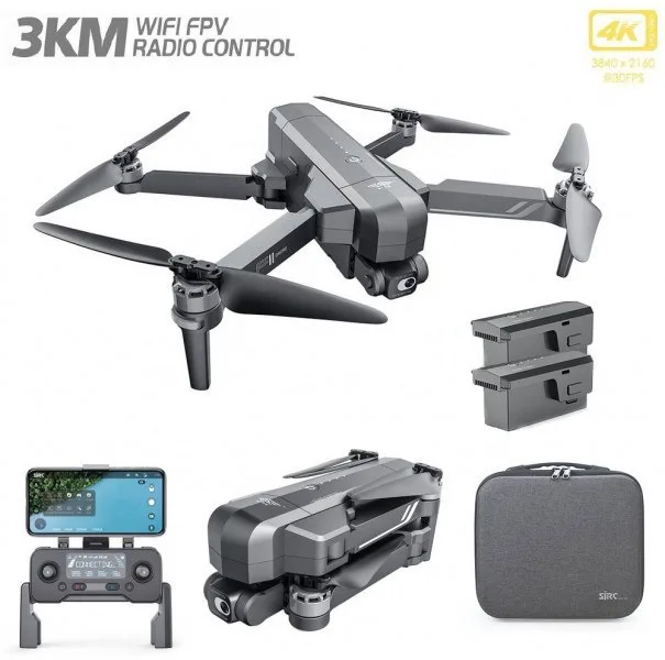 Квадрокоптер с камерой SJRC F11S 4K PRO 2-AXIS 4K EIS 5G GPS RTF (2 АКБ) - F11S 4K PRO COMBO
