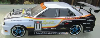 Радиоуправляемый машина для дрифта HSP Flying Fish 1 - 1:10 4WD - 94123PRO-GTR (Кузов Nissan GTR R35) — фото 16