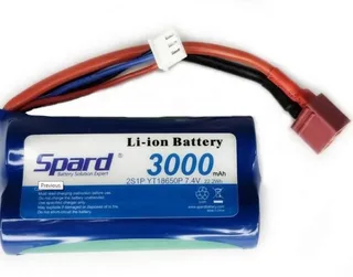 Аккумулятор Li-Ion Spard 3000mAh, 7,4V, 10C, T‐plug для Remo Hobby 1/16, Himoto 1/18
