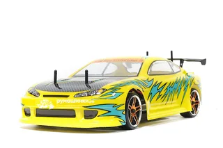 Радиоуправляемый машина для дрифта HSP Flying Fish 1 - 1:10 4WD - 94123-12362 кузов Nissan Silvia S15 — фото 4